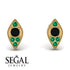 Milgrain Marquise Black Diamond Earrings - Faye No. 22