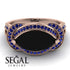 Milgrain Marquise Black Diamond Engagement Ring - Marley No. 68 image 2