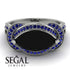 Milgrain Marquise Black Diamond Engagement Ring - Marley No. 69 image 2