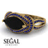 Milgrain Marquise Black Diamond Engagement Ring - Marley No. 67