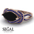 Milgrain Marquise Black Diamond Engagement Ring - Marley No. 68 image 3