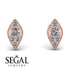 Milgrain Marquise Diamond Earrings - Faye No. 2