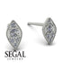Milgrain Marquise Diamond Earrings - Faye No. 3