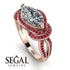 Milgrain Marquise Diamond Engagement Ring - Marley No. 47 image 10