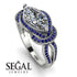 Milgrain Marquise Diamond Engagement Ring - Marley No. 63 image 10