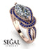 Milgrain Marquise Diamond Engagement Ring - Marley No. 62