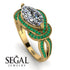 Milgrain Marquise Diamond Engagement Ring - Marley No. 16 image 10