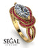 Milgrain Marquise Diamond Engagement Ring - Marley No. 46