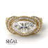 Milgrain Marquise Diamond Engagement Ring - Marley No. 1 image 5