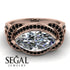 Milgrain Marquise Diamond Engagement Ring - Marley No. 32 image 12