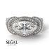 Milgrain Marquise Diamond Engagement Ring - Marley No. 3 image 5