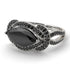 Milgrain Marquise Black Diamond Engagement Ring - Marley No. 39