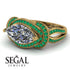 Milgrain Marquise Diamond Engagement Ring - Marley No. 16 image 3