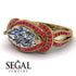 Milgrain Marquise Diamond Engagement Ring - Marley No. 46 image 3