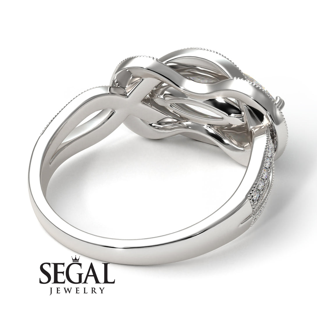 Milgrain Marquise Diamond Engagement Ring - Marley No. 3