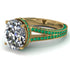 Milgrain Oval Emerald Engagement Ring - Nicole No. 16