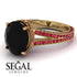 Milgrain Oval Ruby Engagement Ring - Nicole No. 52 image 10