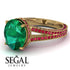 Milgrain Oval Ruby Engagement Ring - Nicole No. 49 image 10
