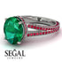 Milgrain Oval Ruby Engagement Ring - Nicole No. 51 image 10
