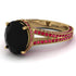 Milgrain Oval Ruby Engagement Ring - Nicole No. 52