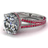 Milgrain Oval Ruby Engagement Ring - Nicole No. 48 image 1