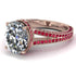 Milgrain Oval Ruby Engagement Ring - Nicole No. 47 image 1
