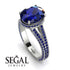 Milgrain Oval Sapphire Engagement Ring - Nicole No. 75 image 2