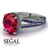 Milgrain Oval Sapphire Engagement Ring - Nicole No. 72 image 10