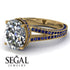 Milgrain Oval Sapphire Engagement Ring - Nicole No. 61 image 10