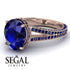 Milgrain Oval Sapphire Engagement Ring - Nicole No. 74 image 10