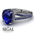 Milgrain Oval Sapphire Engagement Ring - Nicole No. 75