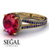Milgrain Oval Sapphire Engagement Ring - Nicole No. 70 image 10