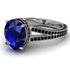 Milgrain Oval Black Diamond Engagement Ring - Nicole No. 45 image 1