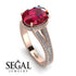 Milgrain Oval Diamond Engagement Ring - Nicole No. 11