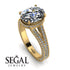 Milgrain Oval Diamond Engagement Ring - Nicole No. 1
