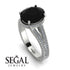 Milgrain Oval Diamond Engagement Ring - Nicole No. 9