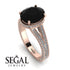 Milgrain Oval Diamond Engagement Ring - Nicole No. 8