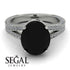 Milgrain Oval Diamond Engagement Ring - Nicole No. 9 image 3