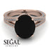 Milgrain Oval Diamond Engagement Ring - Nicole No. 8