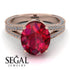 Milgrain Oval Diamond Engagement Ring - Nicole No. 11