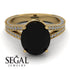 Milgrain Oval Diamond Engagement Ring - Nicole No. 7