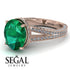 Milgrain Oval Diamond Engagement Ring - Nicole No. 5