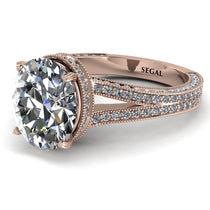Milgrain Oval Diamond Engagement Ring - Nicole No. 2 image 1