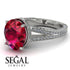 Milgrain Oval Diamond Engagement Ring - Nicole No. 12