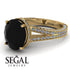 Milgrain Oval Diamond Engagement Ring - Nicole No. 7