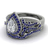 Milgrain Pear Cut Diamond Bridal Set - Lisa No. 63 image 3