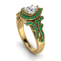 Milgrain Pear Cut Diamond Ring - Lisa No. 16 image 1