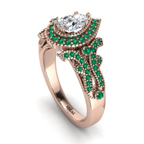 Milgrain Pear Cut Diamond Ring - Lisa No. 17 image 1