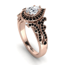 Milgrain Pear Cut Diamond Ring - Lisa No. 32 image 1