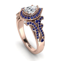 Milgrain Pear Cut Diamond Ring - Lisa No. 62 image 1